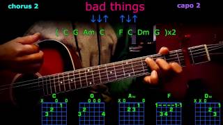 bad things machine gun kelly guitar chords