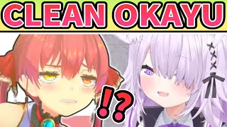 Okayu Suddenly Becomes Clean And Seiso [ENG SUB] Hololive Houshou Marine