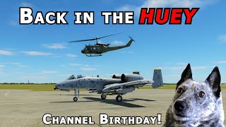 HUEY ACTION for the Channel Birthday! Real Pilot Plays DCS World