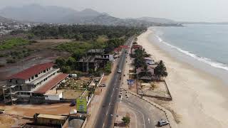 DJI shots of LUMLEY BEACH Sierra leone