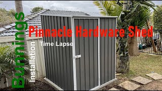 Bunnings Pinnacle Hardware Garden Shed ,Time-lapse Assembly, Anchor Kit installation, great tips