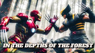 IRON MAN vs WOLVERINE in the forest /Avengers battle/the forest battle scene