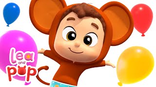 Let's Sing together: Magic Monkeys & Colored Ballons | Kids Cartoons by Lea and Pop Baby Songs