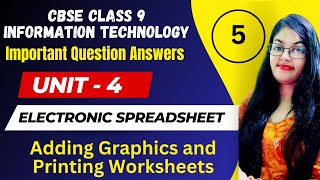 Important Questions Class 9 Information Technology of Electronic Spreadsheet (Part 5)