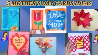 5 Types Of MOTHER'S DAY CARD /Diy Mother's Day popup cards