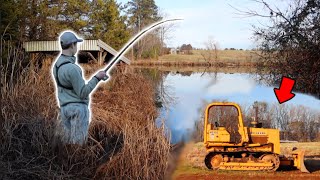 Fishing a SUPER Creepy HIDDEN POND!