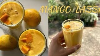 Quick Mango lassi recipe | आम कि लस्सी | simple Mango lassi recipe | Cocinanispolina