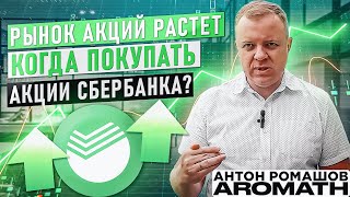 Рынок акций растет. Когда покупать акции Сбербанка ?