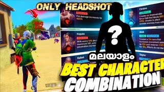 BEST CHARACTER SKILL COMBINATION FOR CS RANKED 🔥| SECRET CHARACTER SKILL COMBINATION FOR HEADSHOT