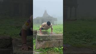 Ancient Hindu temple 🕉️🚩  shiva waterfall #ancienttemples #hinduism #waterfall #viral #shortvideo