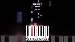 bez słów - sanah (demo) #piano #pianino #tutorial #music #foryou #shorts