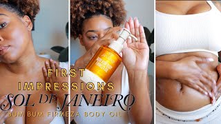 First Impressions | Unboxing &Trying Sol De Janeiro *NEW* Bum Bum Body Oil for Firming + Debloating