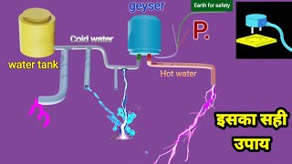 electric geyser shock current problem ।। गीजर के पानी में करेन्ट क्यो आता है। geyser current leakage