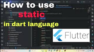 How to use static in dart language