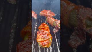 Best Bite in all of BBQ! #jalapenopoppers #onebitechallenge  #spicy #saucy #baconwrapped #bbq