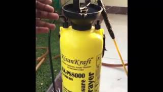 Kisan Kraft 8 Litre Manual Pressure Water / Pesticide / Garden Sprayer / Car Washer Review