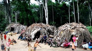 village of India Family in the jungle Traditional Life Style India up village Real Life India