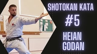 Shotokan Kata - Heian Godan #karate #kata #shotokan