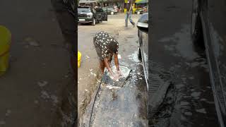 Deep cleaning of a car in an auto care shop in Africa😱 #technolover #techgadgets #developer #techie