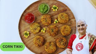 Yummy Corn ki Tikki recipe by Gujju Ben I कॉर्न टिक्की की रेसिपी I મકાઈની ટીક્કી બનાવવાની રીત