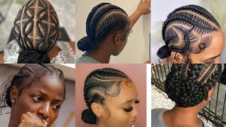 Latest very Beautiful Braided Bun Hairstyles for Black Hair.