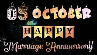 5 October Anniversary Status 2024|| 5 October Happy Marriage Anniversary Whatsap Status🥳