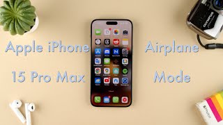 How to Turn Airplane Mode On on the Apple iPhone 15 || Apple iPhone 15 Pro Max