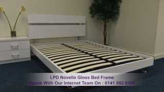 LPD Novello Gloss Bed Frame