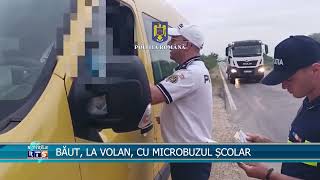 BĂUT, LA VOLAN, CU MICROBUZUL ȘCOLAR