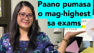 12 tips paano pumasa o mag-highest sa exams