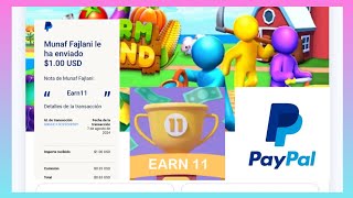 ¡EARN 11🎮✍️🏼 ME LLEGO EL PAGO A PAYPAL EN MENOS DE 24 HORAS!💸 GANA HASTA 20 USD JUGANDO✨️