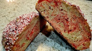 How to Make Candy Cane Sourdough