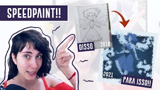 refazendo meu PRIMEIRO DESENHO!!!| Ana Paula Reis