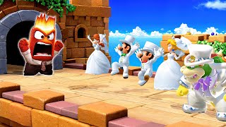 Super Mario Party Funny Minigames - Peach Wedding Vs Bowser Wedding Vs Wario Wedding Vs Waluigi