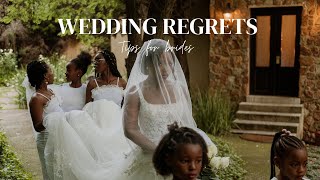 WEDDING REGRETS: TIPS FOR BRIDES PLANNING THEIR WEDDING DAY, EMOTIONS ON THE BIG DAY,