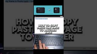 how to copy paste one page to another page #computer #copy#paste#laptop#shortcut