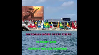 HOBIE CAT DAYS - Vic State Titles 16 Start Line + Rowdy's Roller Rampage ( Drone and Boat Cam )