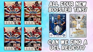 NEW! Topps Match Attax 2024/25 booster tin opening! ALL FOUR TINS!