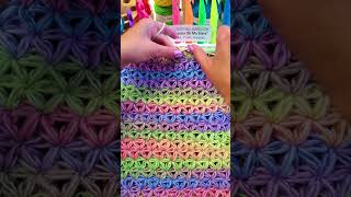 How to Crochet Stars Scarf Design DIY #shorts