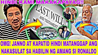 "LAST WILL" ni Ronaldo Valdez IKINAGULAT ng mga PAMILYA sa NAKASAAD! Janno GIBBS DI MAKAPANIWALA