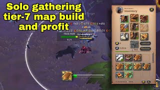 Albion online mobile - Solo GATHERING tier-7 map build and profit