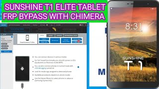 SUNSHINE T1 ELITE TABLET FRP BYPASS WITH CHIMERA