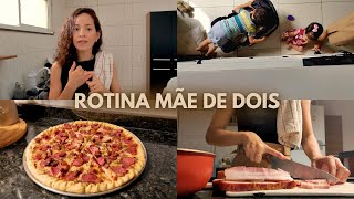 Vlog: rotina mãe de dois, como corto minhas roupas, cozinhando etc