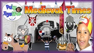 ⚔🛡🏰 Knight Tournament Food&Showdown Challenge ⚔🛡🏰 at Medieval Times -Puky Toys&Fun