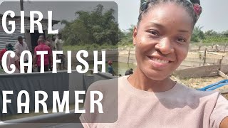 DAY 2| A DAY IN THE LIFE OF A GIRL CATFISH FARMER| #VLOG3 #nature #farmer #girlfarmer