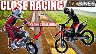 STRAIGHT RHYTHM RACING BUT WE ADDED THE HARDEST CHALLENGE... (MX BIKES)