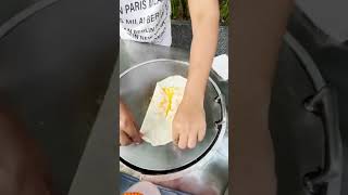 Thailand Style Banana Roti Making #shorts #asmr #streetfood #foodlover