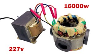 How to make generator with fan router use big transformer