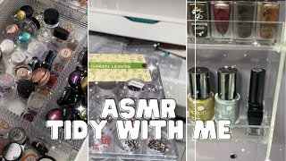 Asmr Tidy My Nail Studio With Me