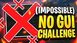 *EXTREME* NO GUI Challenge! - Minecraft Hypixel SKYWARS (MVP+ Giveaway)